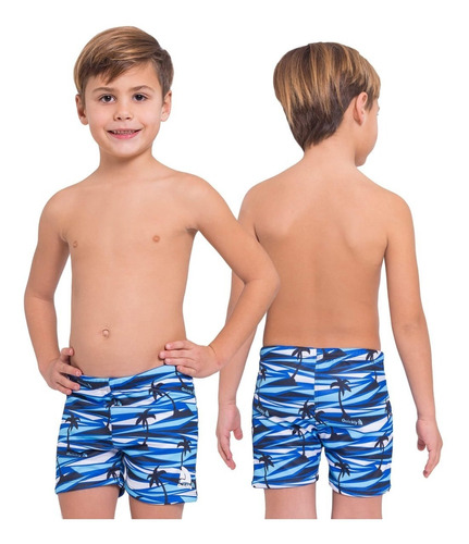 Short De Natacion Niños  Estampados Resistente Al Cloro