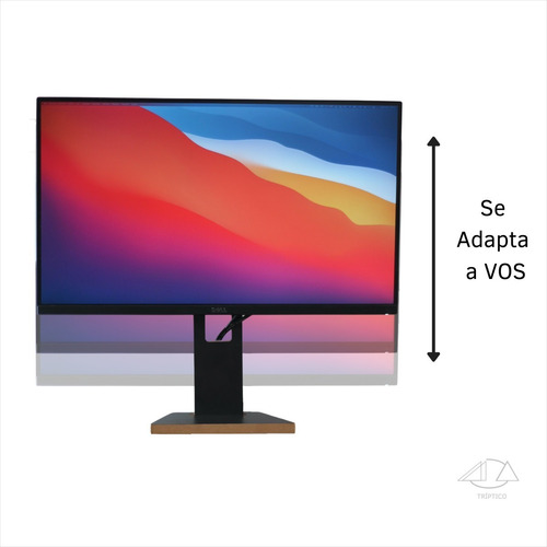 Imagen 4 de 9 de Eleva Monitor Soporte Escritorio Pie Regulable Pc