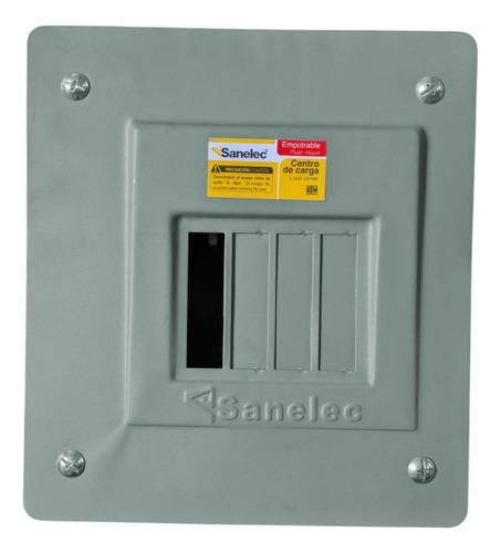 Centro De Carga Empotrable 4 Polos Marca Sanelec
