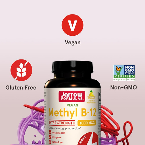 Jarrow Vitamina B12 1000 Mcg Con 100 Tabletas Masticables