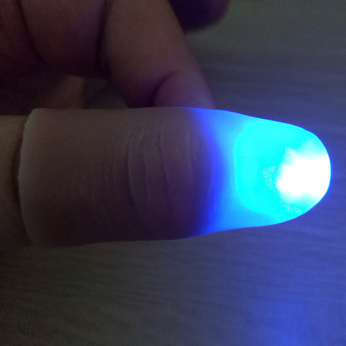 Anillos De Luz Led Para Dedos En L Que Brillan Con Los Dedos