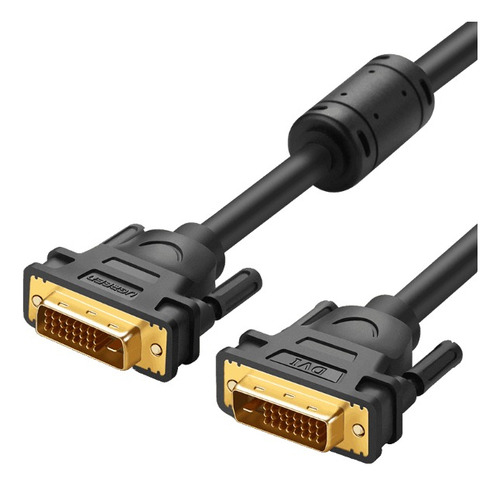 Cable Dvi 24+1 Bidireccional Macho A Macho Negro 1.5m Ugreen