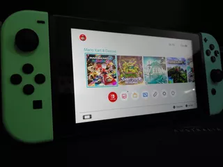 Nintendo Switch Edição Animal Crossing Cheio De Jogos.