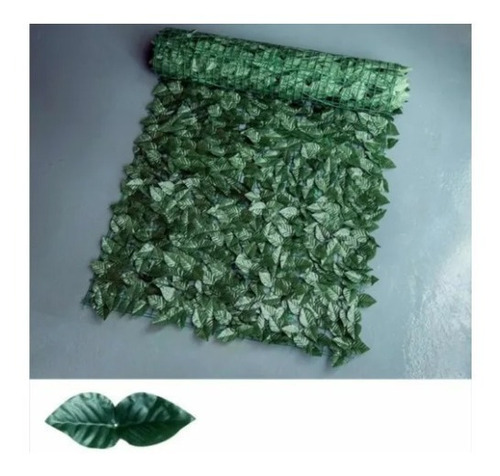 Imagen 2 de 4 de Malla Hojas Tupidas Artificiales Decoración Enredadera 1x3
