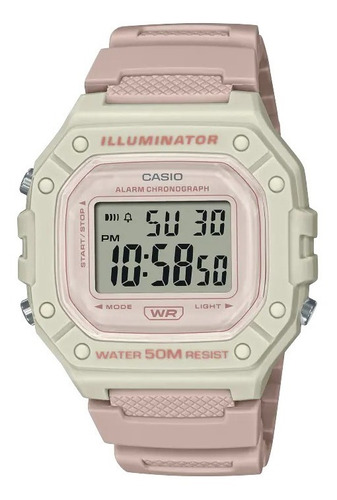 Reloj Casio W-218hc Rosa Deportivo Becris