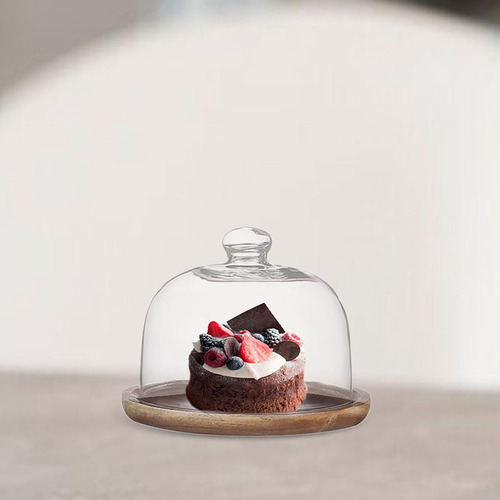 Fe Soporte For Tartas Con Cúpula De Cristal, Vajilla Para