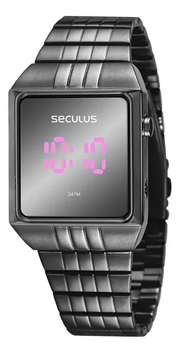 Reloj digital negro moderno Seculus para mujer MercadoLibre