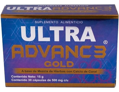 Ultra Advance Gold 30 Tabletas De 500mg Pack 6 Cajas