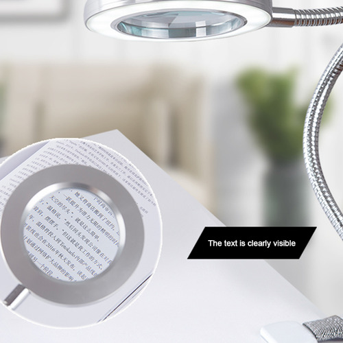Lupa Iluminada, Rotação Flexível, Ampliação De Mesa G