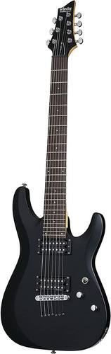 Schecter C-7 Deluxe Guitarra Eléctrica Negro Satin 7 Cuerdas