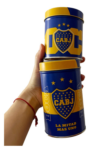 Pack 2 Latas Yerba Azucar Futbol Boca River