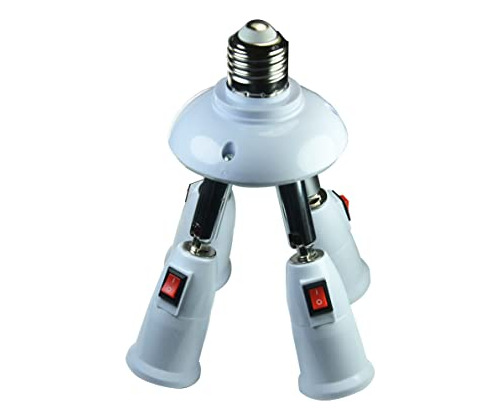Conector Divisor Ycsssd Ajustable De 360 Grados, 4 En 1 E26/