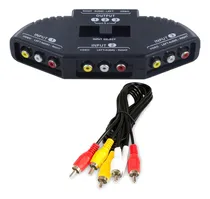 Comprar Av Switcher 3 A 1 Av Splitter Conmutador De Audio Av Splitte