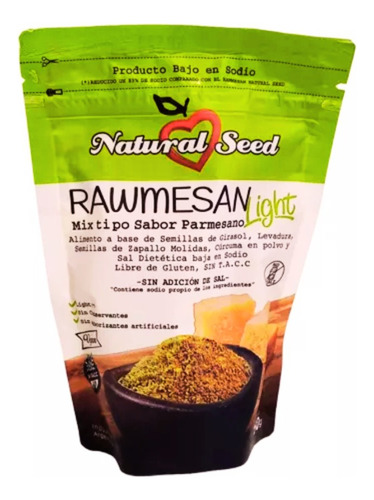 Rawmesan Light Vegano(sin Tacc) X 150gr  Natural Seed