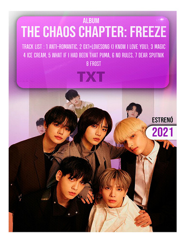 Poster Papel Fotografico Txt The Chaos Chapter Freeze 45x30