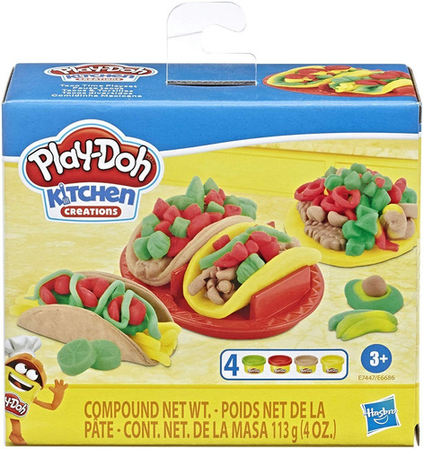 Masa Play-doh Tacos Jugo Hasbro E6686 Foodie Favorites Edu