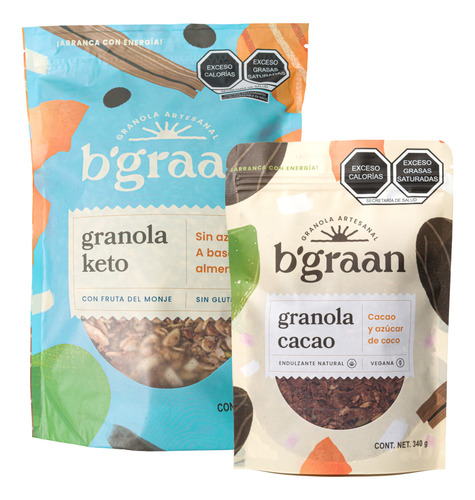 Granola Pack | Keto 1kg + Cacao 340gr | B'graan