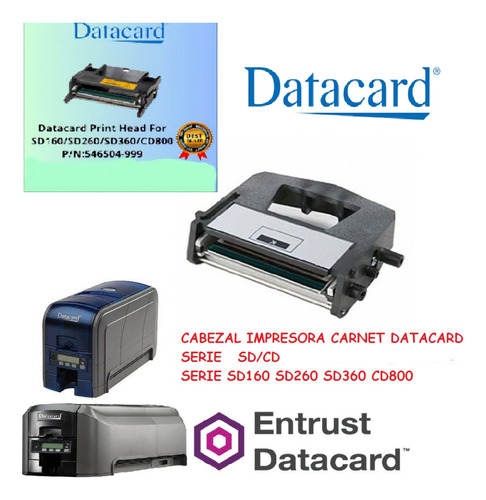 Cabezal Impresora Carnet Datacard Serie Sd/cd 
