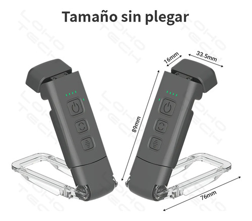 Luz De Libro Usb Recargable Brillo Ajustable Para Protección Foofoo Negro