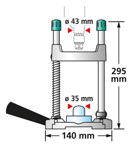 Soporte Para Taladro Tec Mobil Wolfcraft 4522 Por W/craft