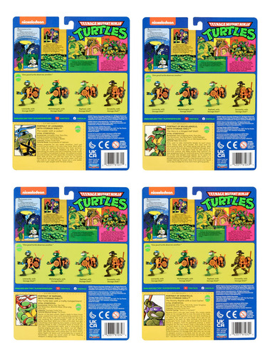 Boneco De Ação Teenage Mutant Ninja Turtles Classic, Pacote