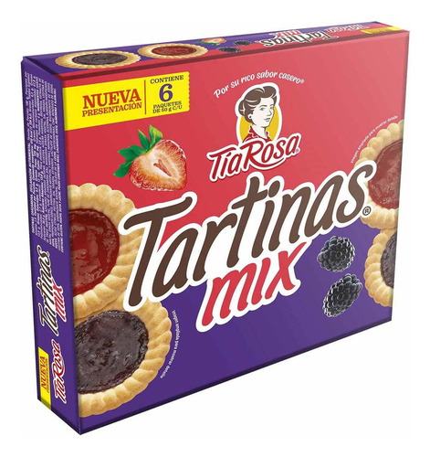 Galletas Tartinas Mix Fresa-Zarzamora 300g