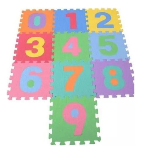 Alfombra Goma Eva Set 10 Cuadros De 30x30cm Bebes Y Niños