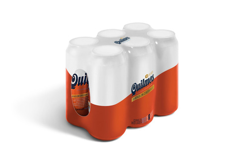 Imagen 1 de 1 de Cerveza Quilmes Red Lager Amber Lager roja lata 473 mL 6 u