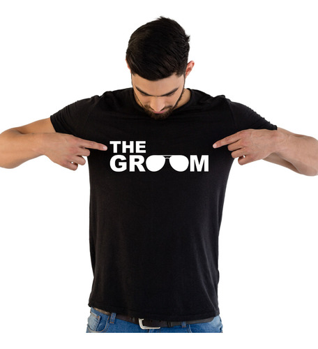 Playera Caballero The Groom Despedida De Soltero Lentes