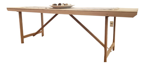 Mesa De Caballetes Plegable De Madera