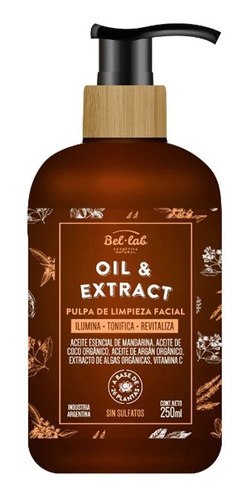 Pulpa De Limpieza Facial Oil & Extract Bel Lab X250ml Vegano