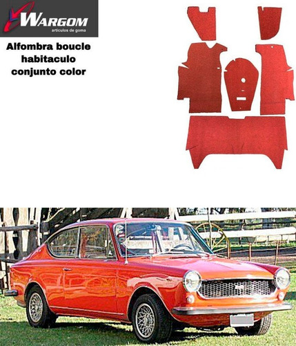 Alfombra Boucle Fiat 125/1600 Coupe Habitaculo