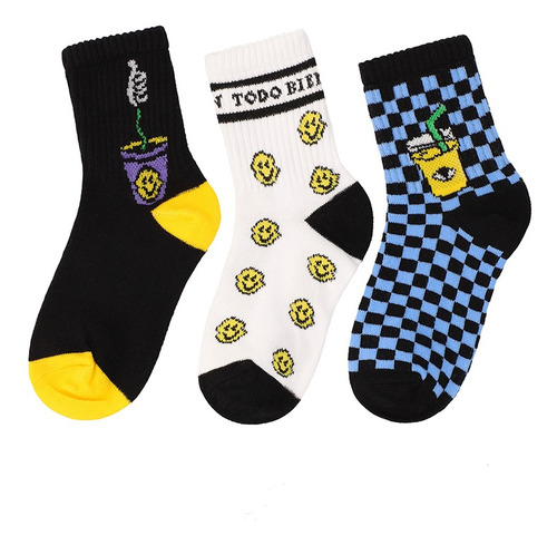 Imagen 1 de 5 de 3 Pack Calcetines Largos Estampados Lum Niño C&a (3019064)