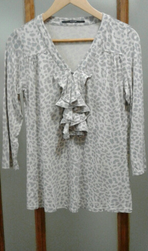Remera Modal Akiabara T L Animal Print Impecable