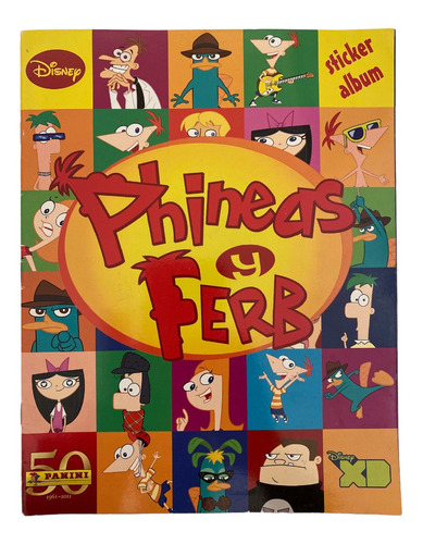 Sticker Album De Phineas Y Ferb Editorial Panini 2011 Disney