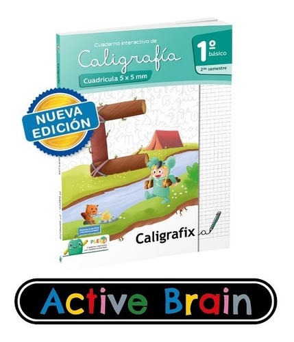 Caligrafix - Caligrafía En Cuadricula 1º Básico 2º Semestre