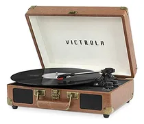 Comprar Victrola Vintage Tocadiscos Portatil De Maleta Con Bluetooth