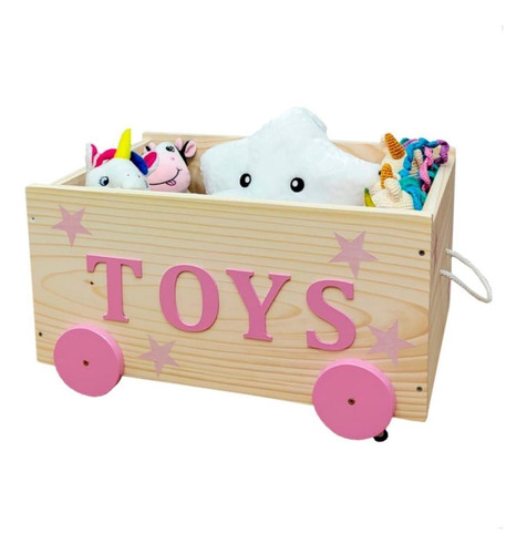 Caixote Toy Box Organizador De Brinquedos Com Rodinhas Toys