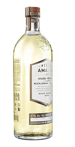 Mezcal Amaras Espadín Reposado 750 Ml - Mezcal Oaxaca