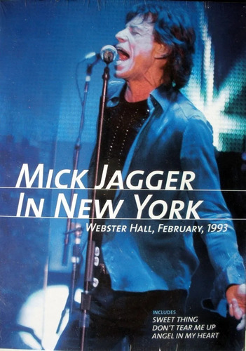 Mick Jagger In New York Webster Hall, February 1993 Dvd Ne 