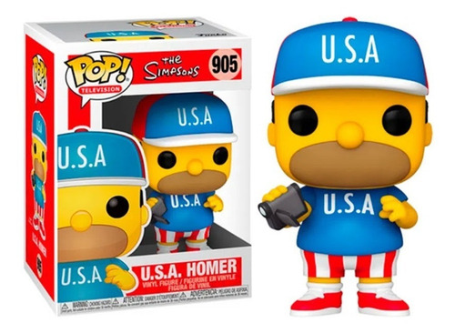 Funko Pop Simpsons U.s.a Homer 905 Caja Lastimada
