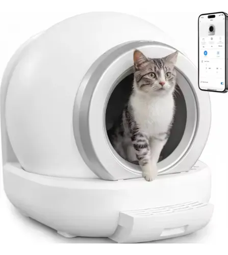 Arenero Inteligente Para Gatos Autolimpieza Control De App