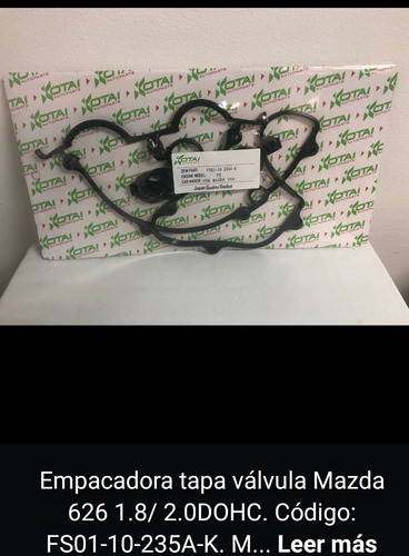 Empacadura De Tapa Válvula Mazda 626  1.8 / 2.0 Dohc