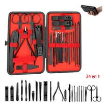 Comprar Set De Manicura Pedicura Pies Manos Corta Uñas 24 Piezas，kit para manicure，kit cortauñas，corta cuticula，cortauñas，kit cortaunas，lima para pies，lima para pies