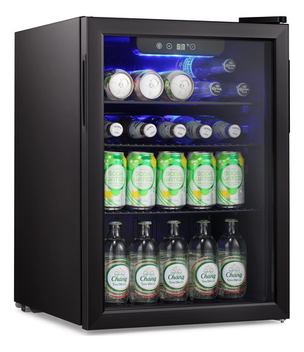 Zafro Mini Refrigerador De 100 Latas, Compresor De Vino, Ref