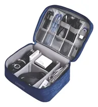 Comprar Organizador De Viaje Para Cables Usb Cargador Electrónica | Estuche Organizador De Valija Lookmy Azul |