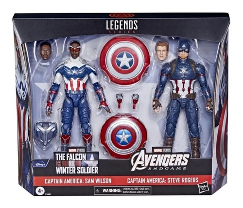 Capitán América Steve Rogers Y Sam Wilson Marvel Legends 