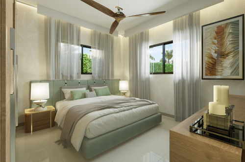 Imagen 9 de 14 de Villas De 1hab Y 2hab Listos Final 2025 C/casa Club, Piscina, Area Infantil, Canchas Deportivas En Altos Veron (punta Cana)