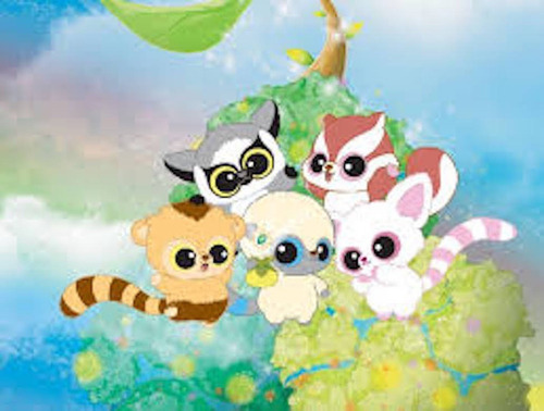 Imagen 2 de 4 de Yoohoo Y Sus Amigos En Peluche Lemur Cola Amarilla