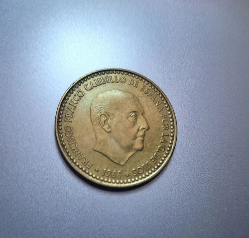 Moneda De 1 Peseta De 1966